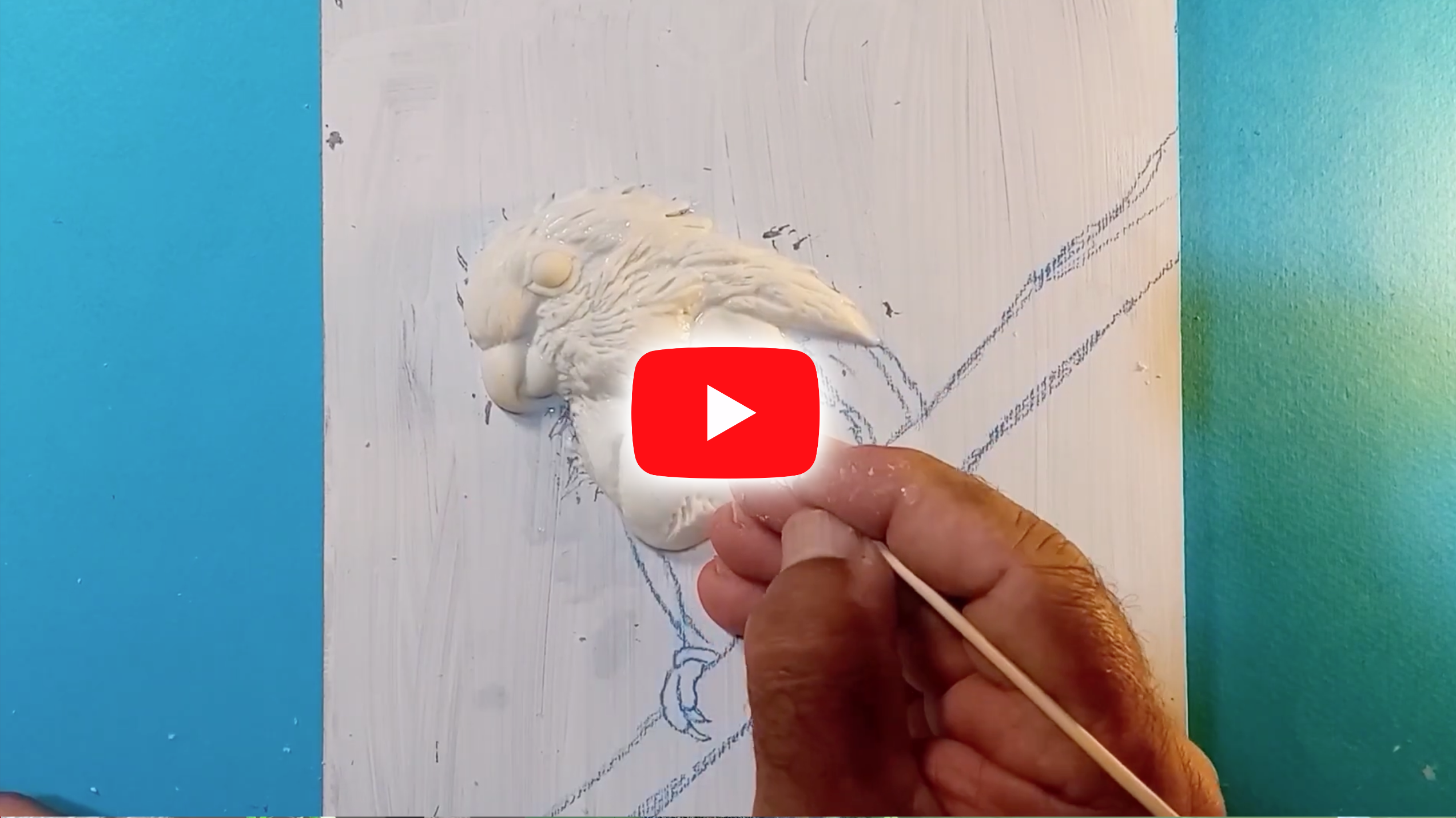 Clay art -🦜 3D Parrot Acrylic Painting & Sculpting on Canvas 🎨 Step by Step Tutorial.mp4